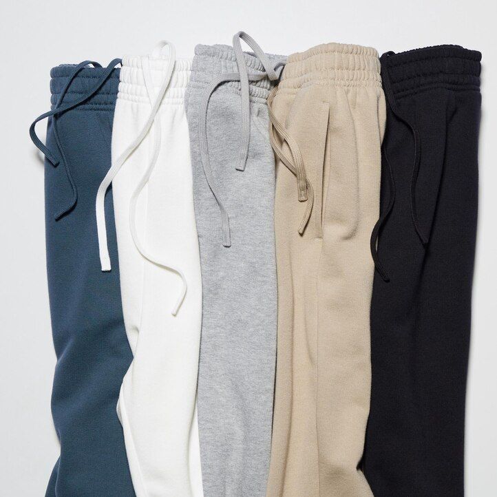 dam uniqlo joggingbyxor grå - uniqlo