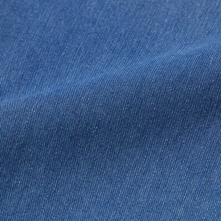 blå uniqlo ultra stretch denim toppar för dam