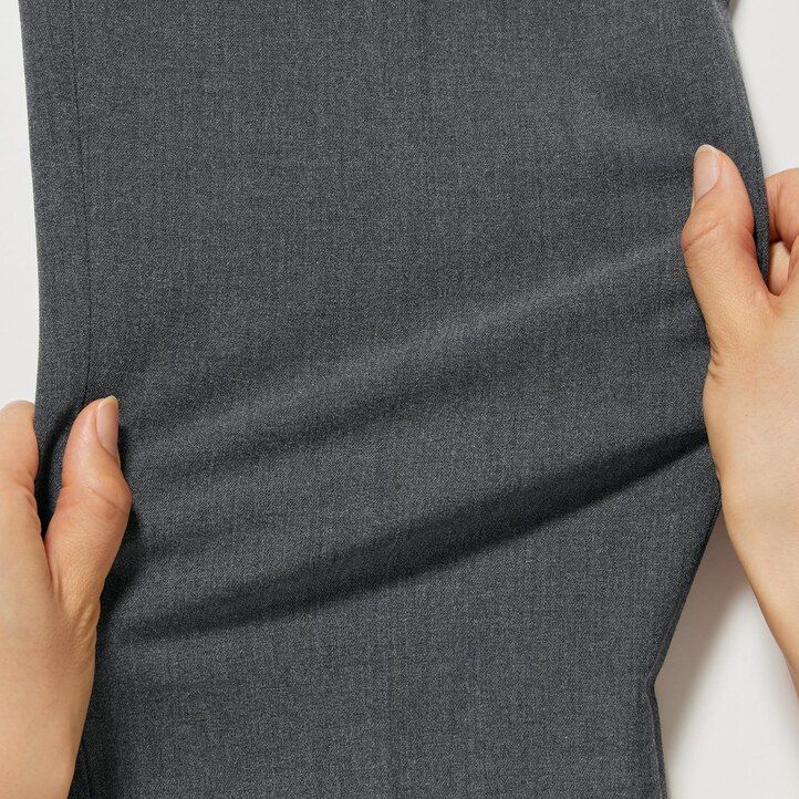 uniqlo smart ankellånga damtoppar grå