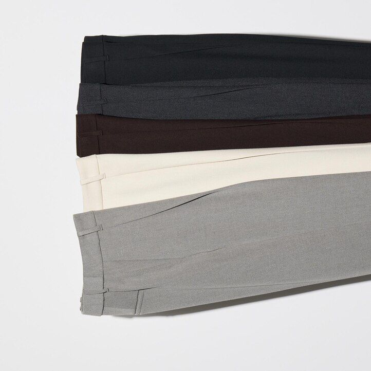 uniqlo heattech plisserade toppar dam mörkbruna