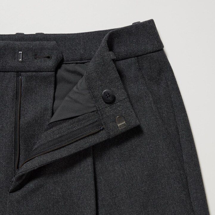 uniqlo heattech plisserade toppar dam mörkbruna