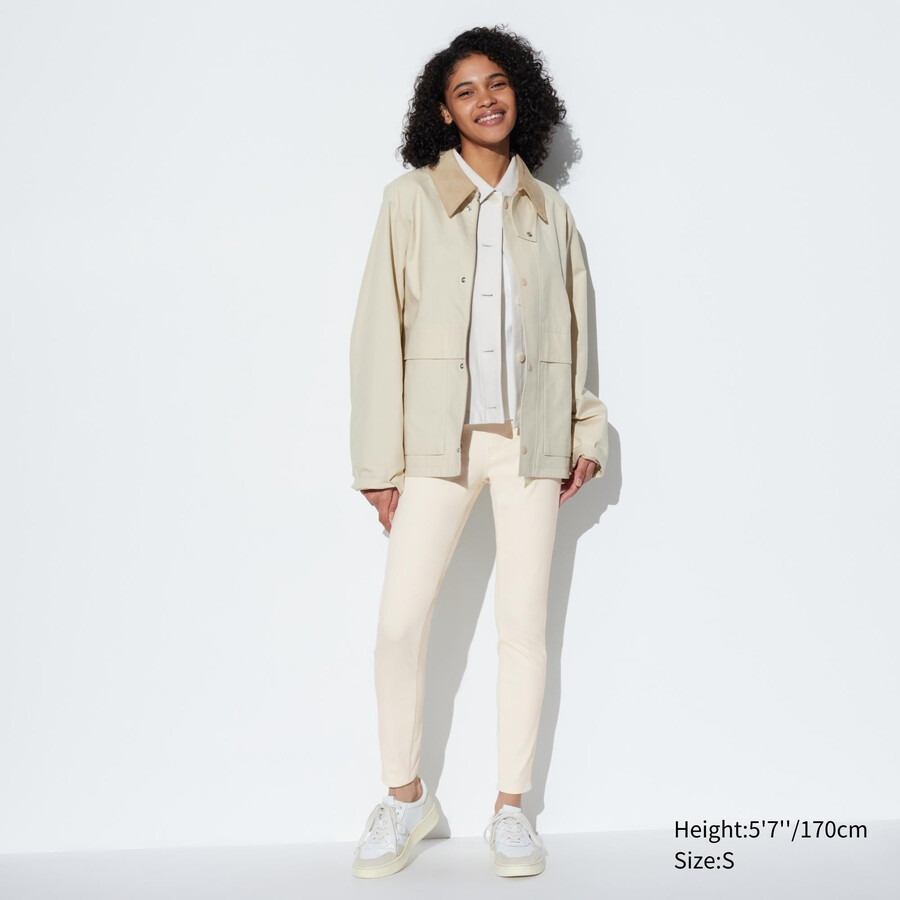vita uniqlo ultra stretch-toppar för kvinnor