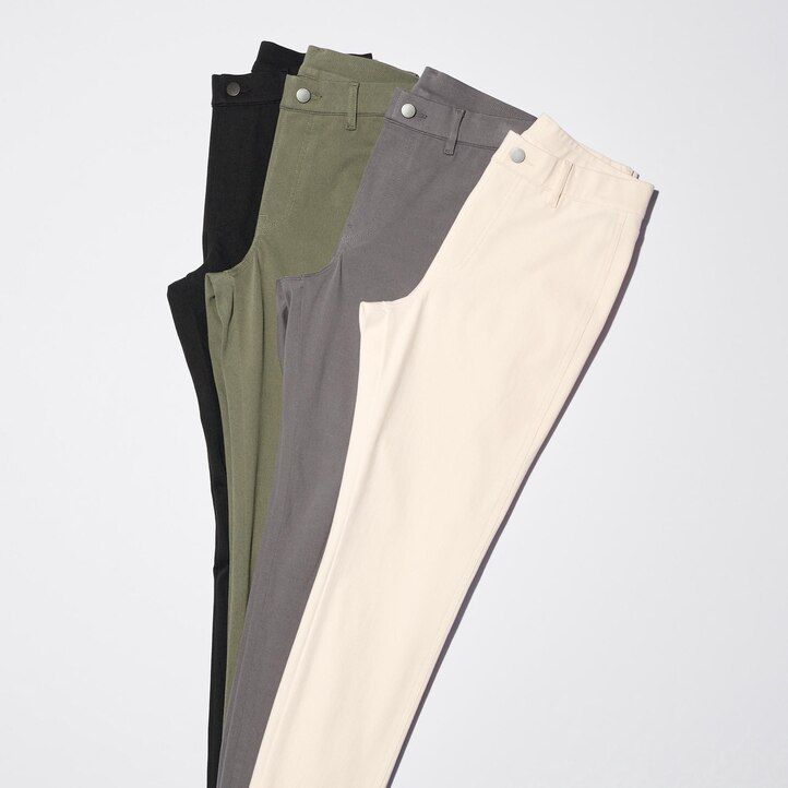 vita uniqlo ultra stretch-toppar för kvinnor