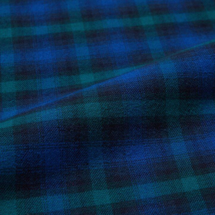 uniqlo flanell damtoppar blå