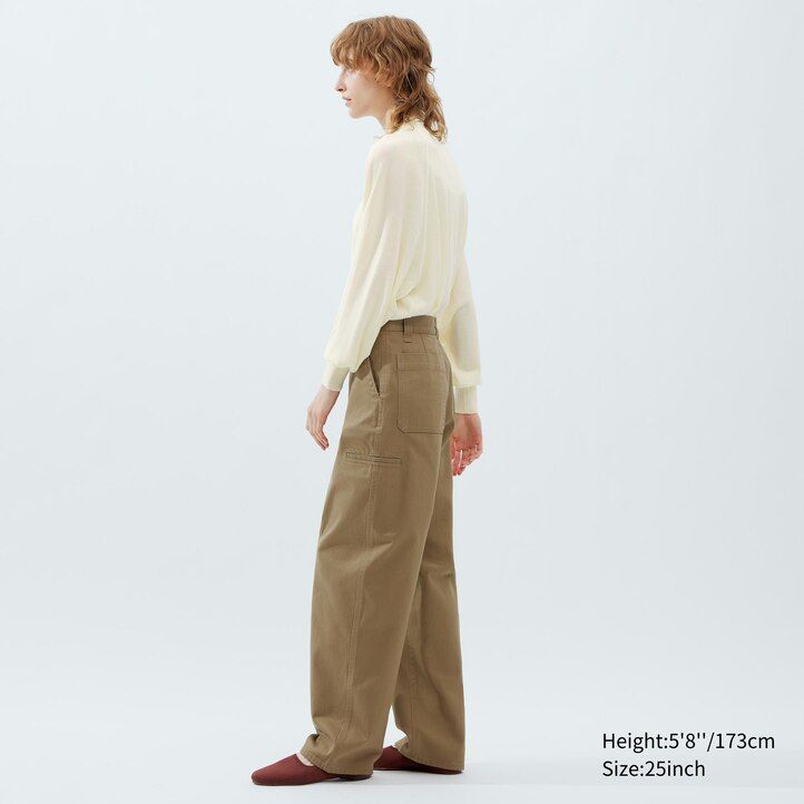 uniqlo chino-toppar i svart för kvinnor