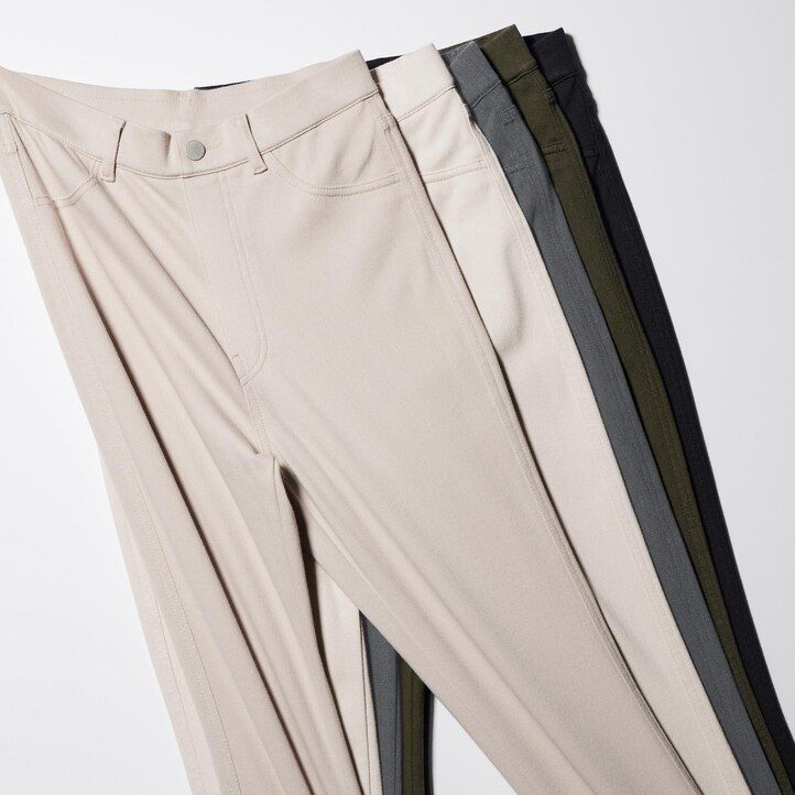 olivgrön uniqlo heattech ultra stretch thermal damtopp