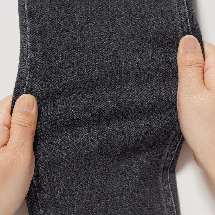uniqlo ultra stretch denim damtoppar mörkgrå