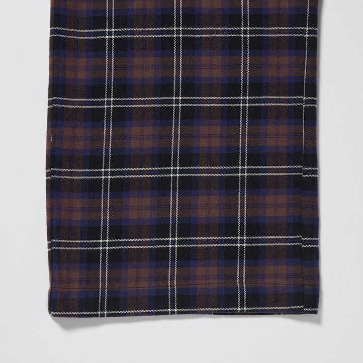 uniqlo flanelltopp för kvinnor mörkbruna