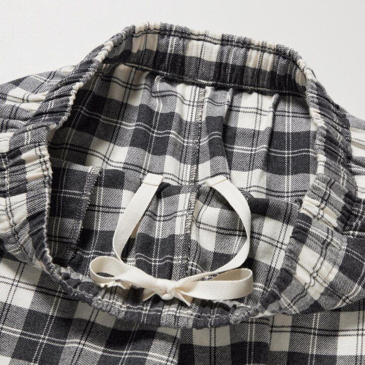 vita uniqlo flanelltoppar för kvinnor