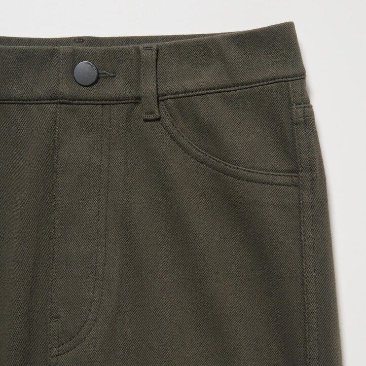 uniqlo heattech ultra stretch high rise toppar dam olivgrön