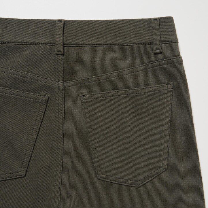 uniqlo heattech ultra stretch high rise toppar dam olivgrön