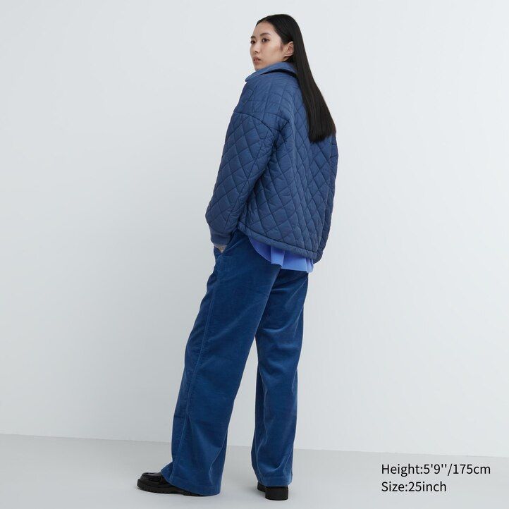 uniqlo corduroy vida ben damtopp svart