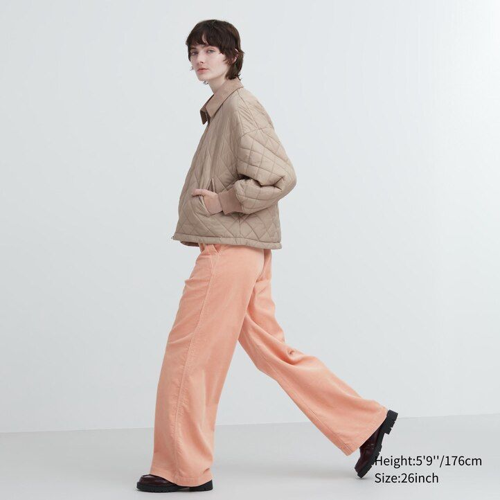 uniqlo corduroy vida ben damtopp svart