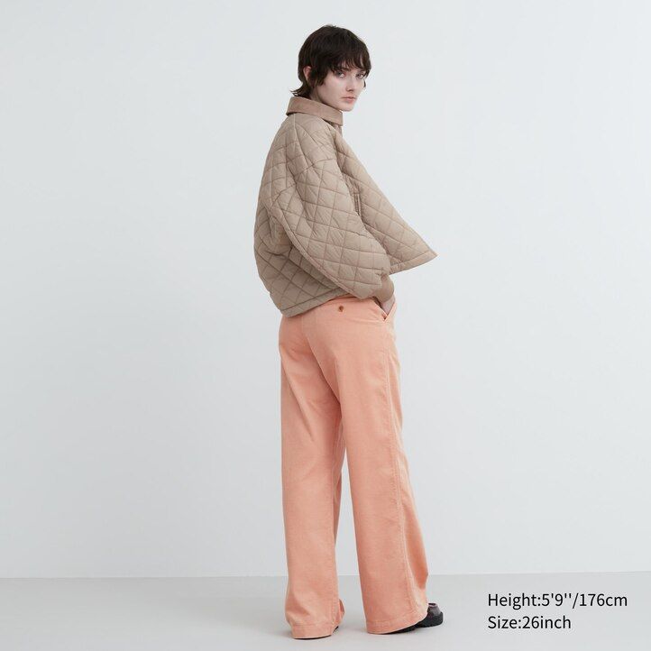 uniqlo corduroy vida ben damtopp svart