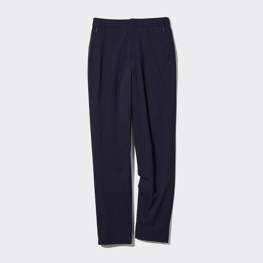 marinblå uniqlo heattech varmt fodrade damtoppar