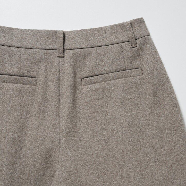 dam uniqlo borstad jersey plisserad vida bentopp beige
