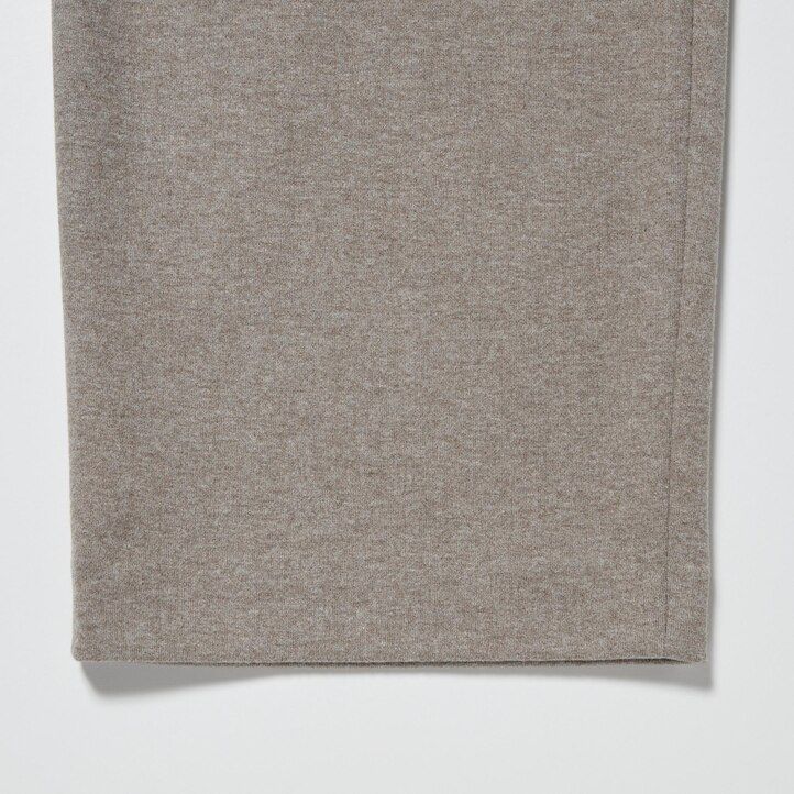 dam uniqlo borstad jersey plisserad vida bentopp beige