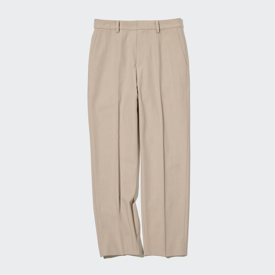 dam uniqlo smart ankellånga toppar beige