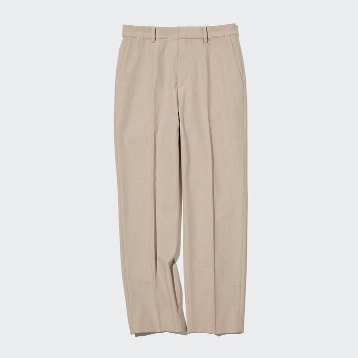 dam uniqlo smart ankellånga toppar beige