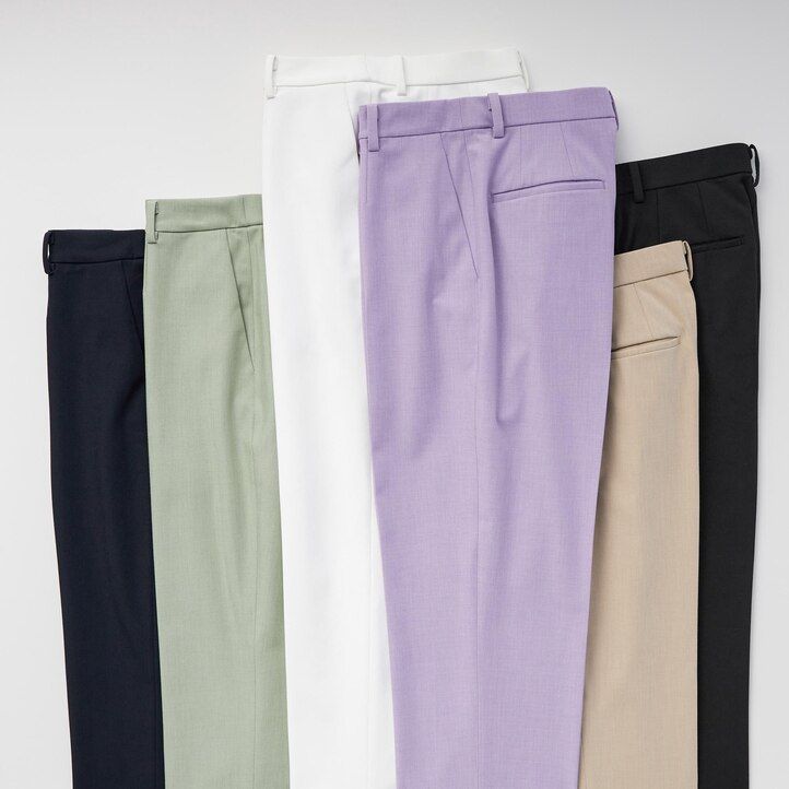 dam uniqlo smart ankellånga toppar beige
