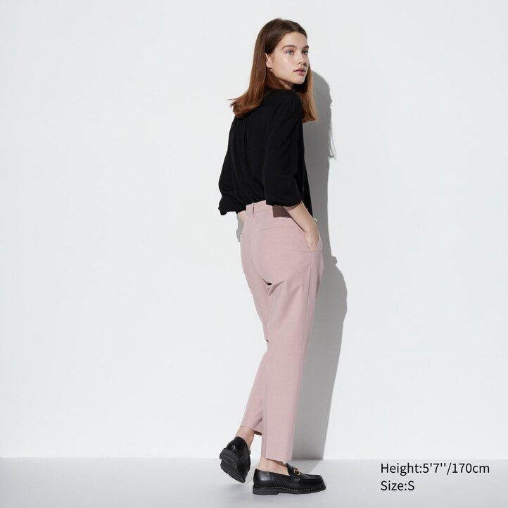 uniqlo smart ankellånga damtoppar grå