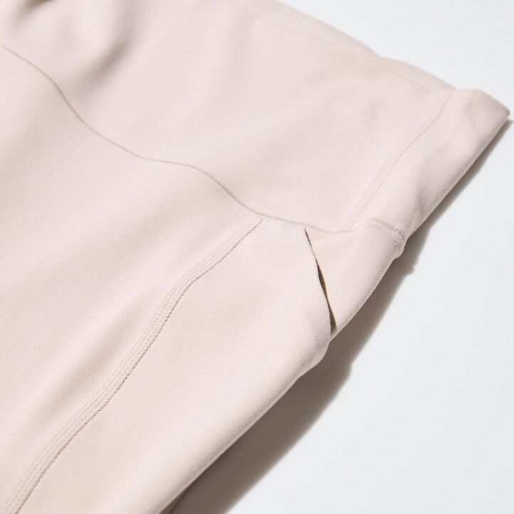 svarta uniqlo airism ultra soft-toppar med fickor för kvinnor