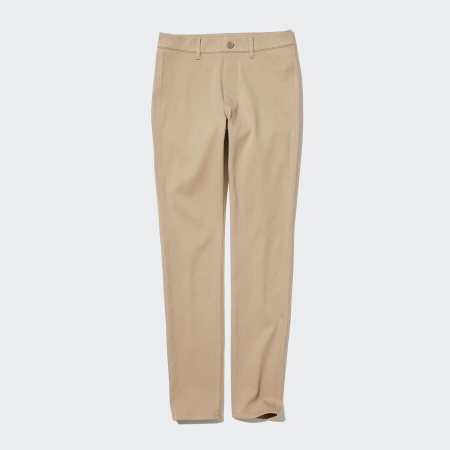beige uniqlo ultra stretch damtoppar