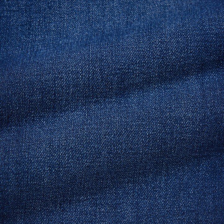 marinblå uniqlo ultra stretch denim damtoppar