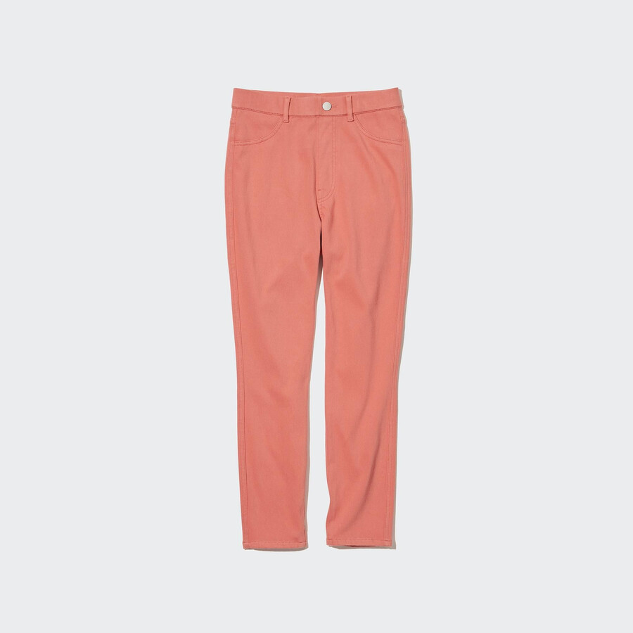 rosa uniqlo ultra stretch high rise cropped toppar för dam