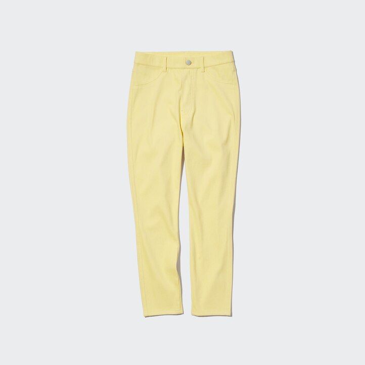 rosa uniqlo ultra stretch high rise cropped toppar för dam