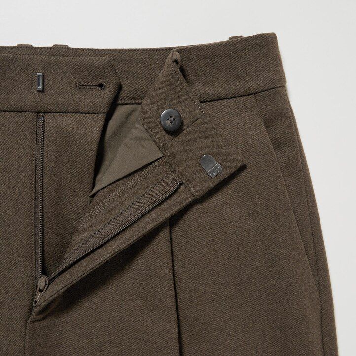uniqlo heattech plisserade damtoppar beige