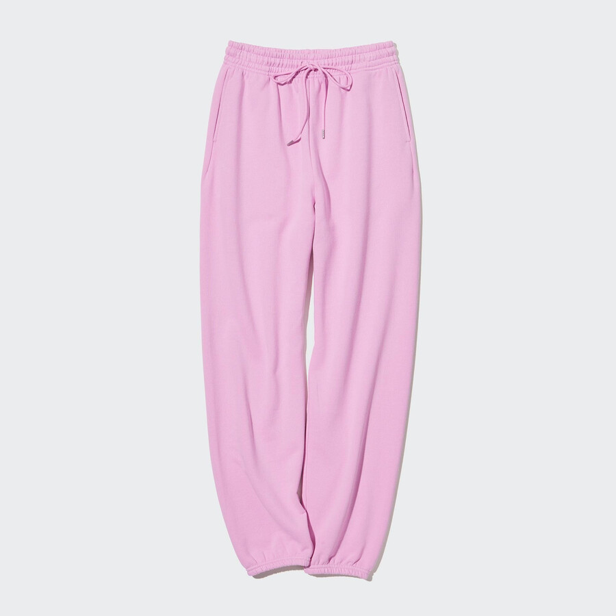 rosa uniqlo joggingbyxor för kvinnor