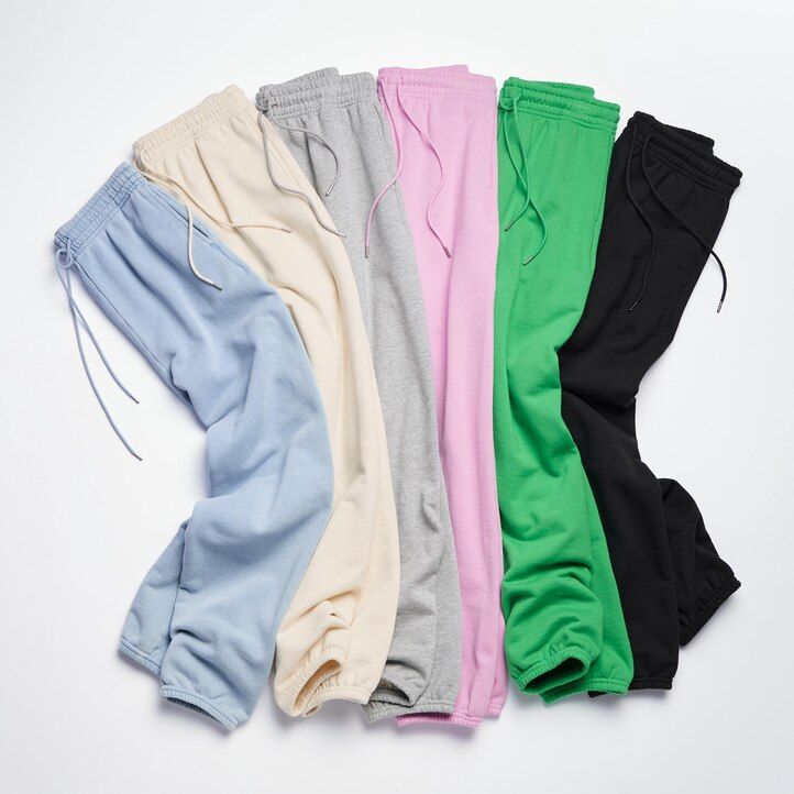 rosa uniqlo joggingbyxor för kvinnor