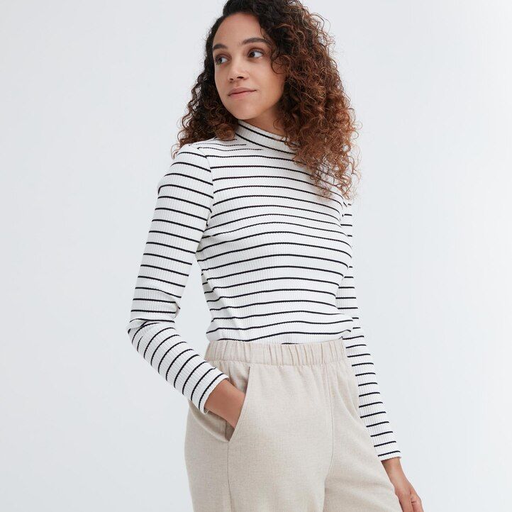 mörkgrå uniqlo flanelltopp för kvinnor