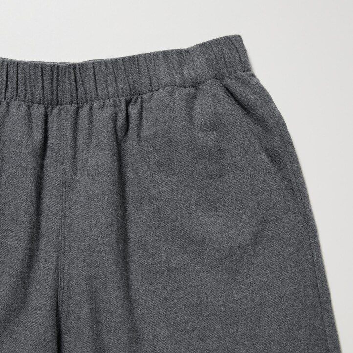 mörkgrå uniqlo flanelltopp för kvinnor