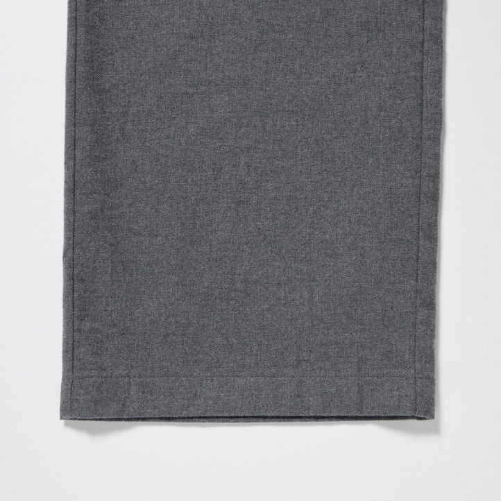 mörkgrå uniqlo flanelltopp för kvinnor