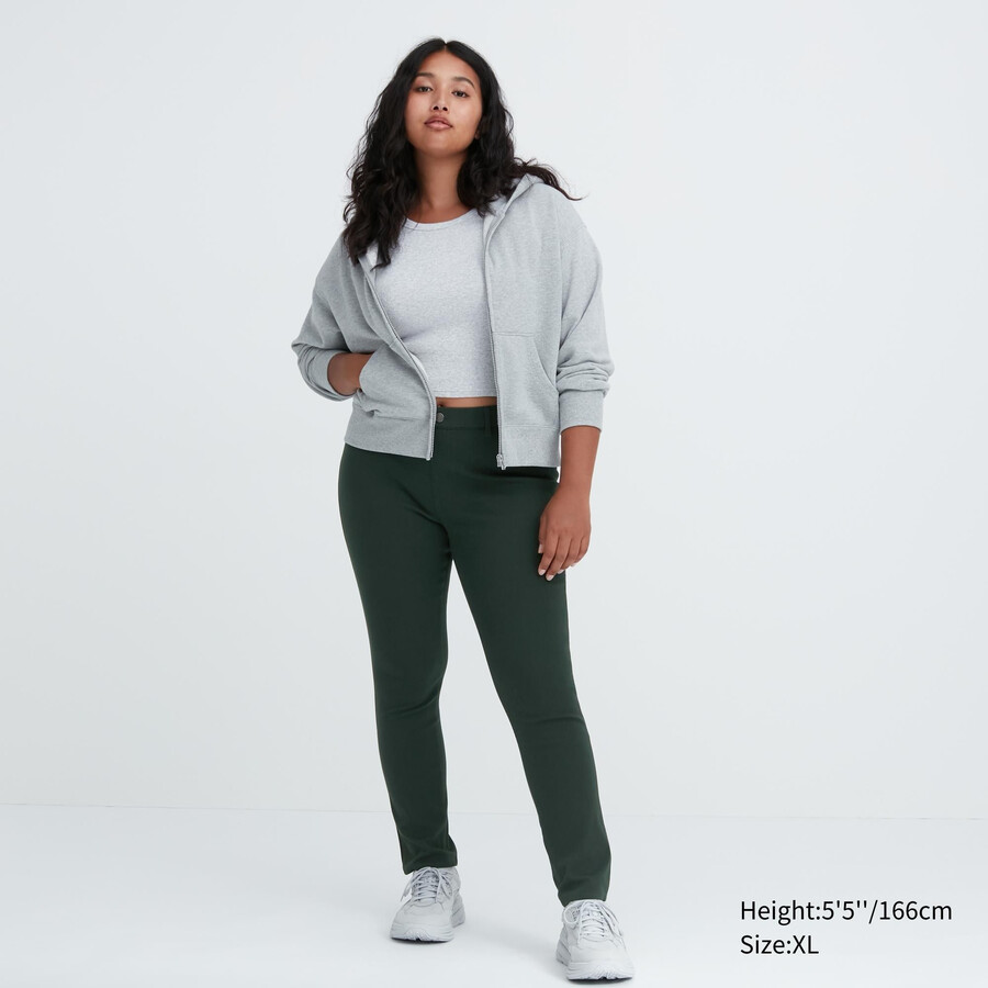 dam uniqlo ultra stretch toppar mörkgröna