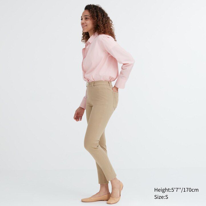 dam uniqlo ultra stretch toppar mörkgröna
