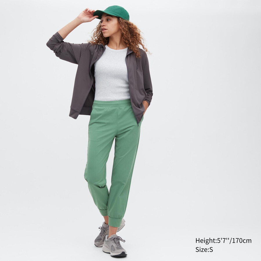 uniqlo ultra stretch airism damtopp grön