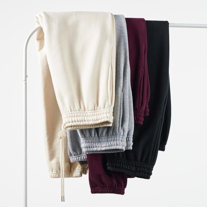 uniqlo joggers damtoppar grå