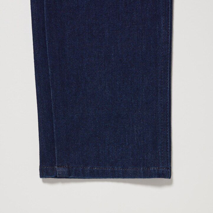 dam uniqlo ultra stretch denim toppar mörkgrå
