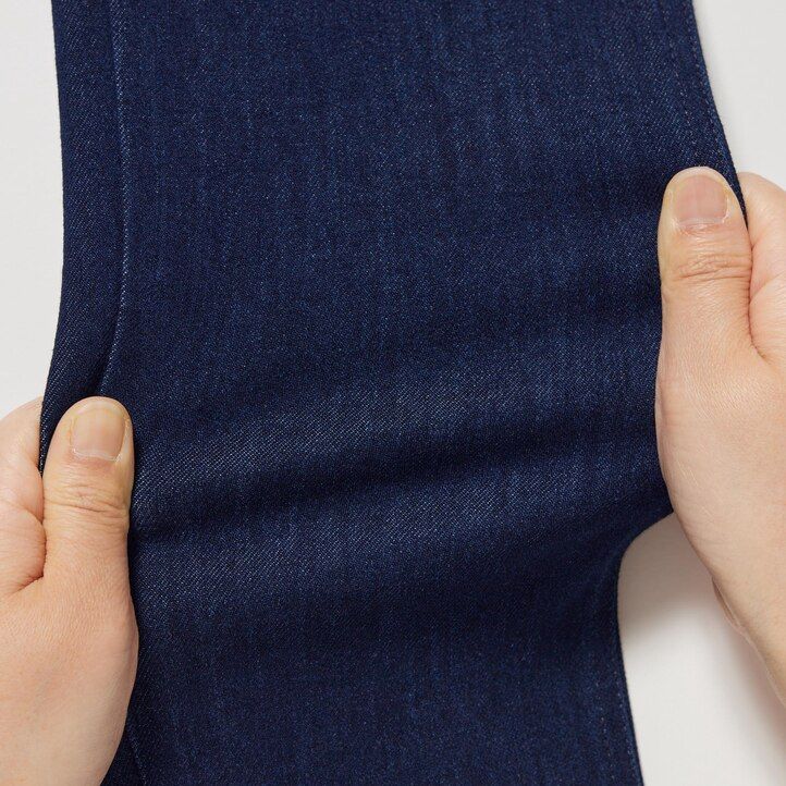 dam uniqlo ultra stretch denim toppar mörkgrå