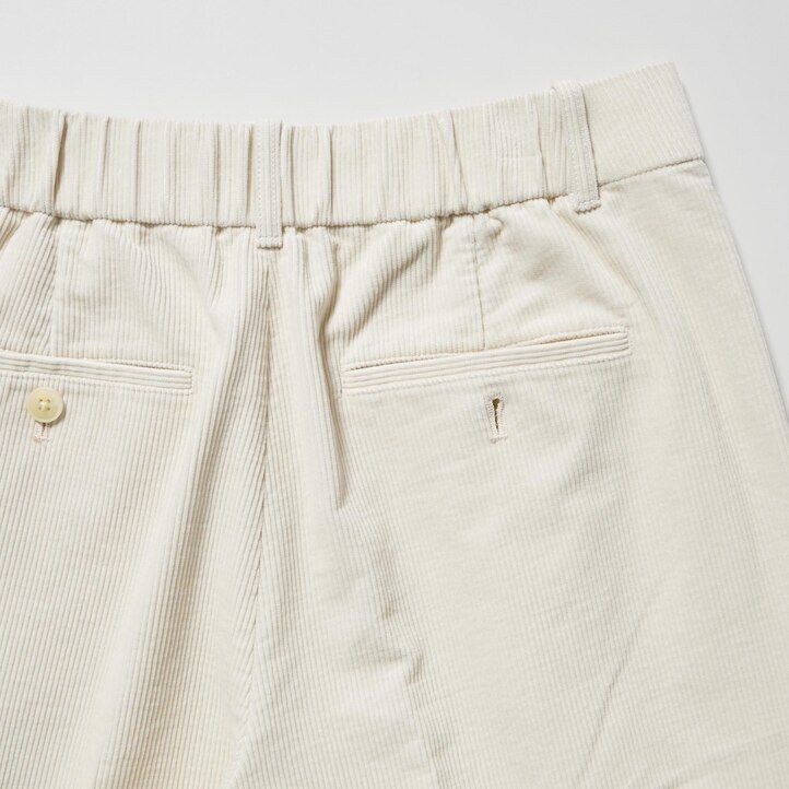 olivgrön uniqlo corduroy plisserade toppar med vida ben för dam