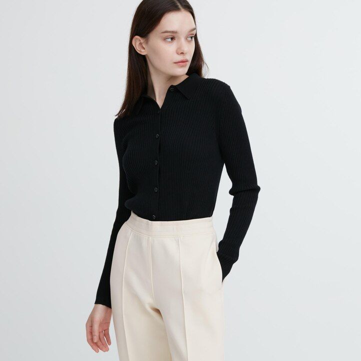 uniqlo dry straight leg damtopp vita